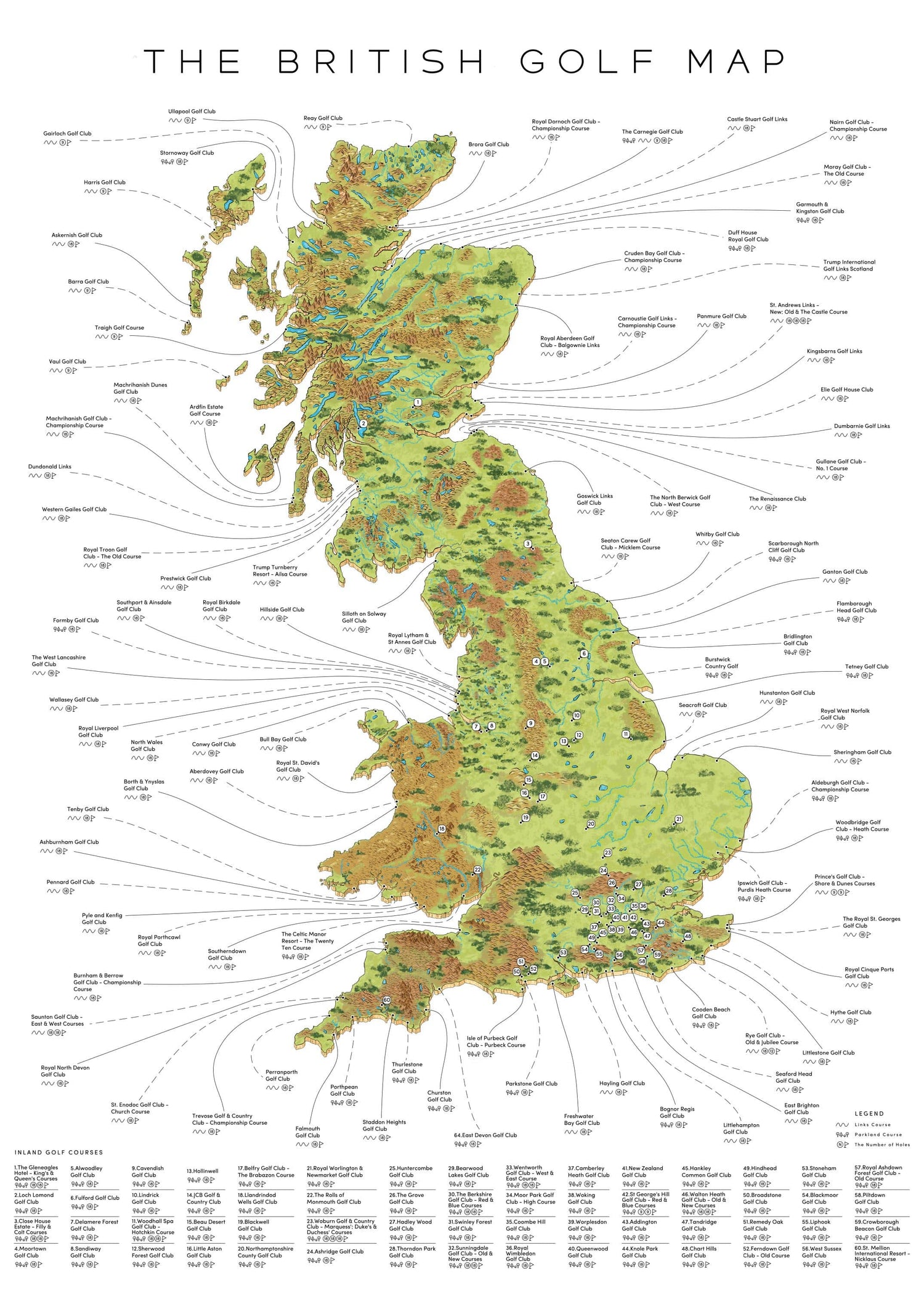How Many Golf Courses are in the Uk